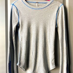 Free People Zipper Sleeve Top